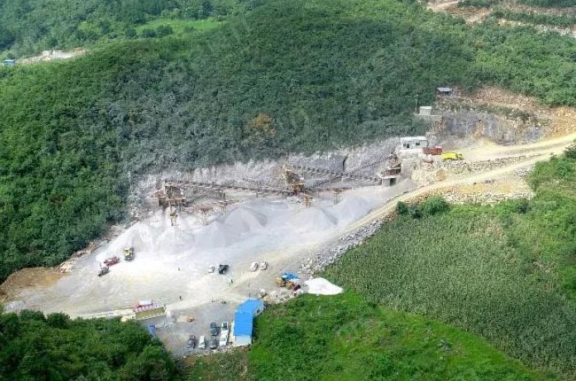 杜鵑礦業時產500噸石子機流水線