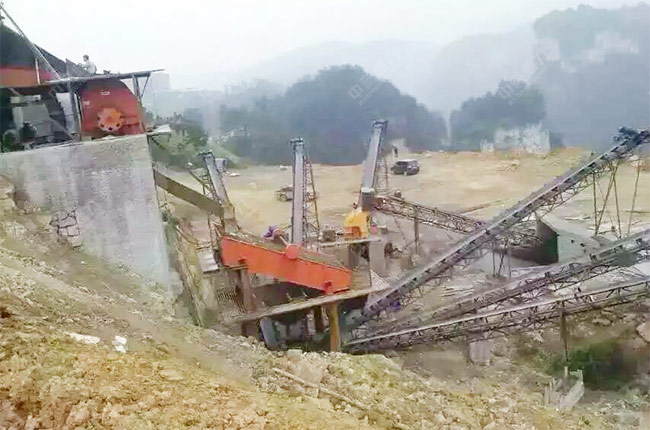 貴州遵義時產100噸砂石生產線