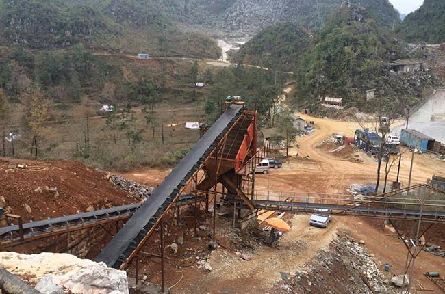 廣西河池時產100噸石灰石碎石生產線