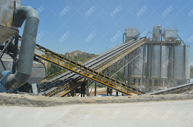 河北邢臺(tái)時(shí)產(chǎn)800噸骨料生產(chǎn)線
